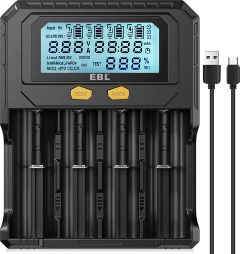 best 4 slot battery charger|4 Slots Smart Charger 18650 Battery Charger Pack Compatible .